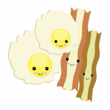 happy kawaii  breakfast cut outs