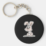 happy little bunny rabbit keychains