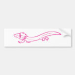 Happy Mexican Axolotl Walking Bumper Sticker