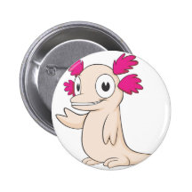 Happy Mexican Mole Lizard Pinback Buttons