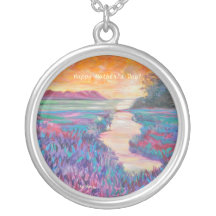 Happy Mother's Day Sunset Necklace