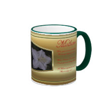 HAPPY MOTHER'S DAY WHITE FLOWER & POEM MUG