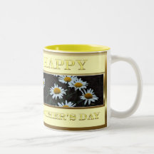 HAPPY MOTHER'S DAY YELLOW DAISY FLOWER COFFEE MUG