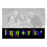 Happy New Year  colourful cards