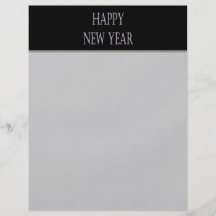 happy new year silver holiday full colour flyer