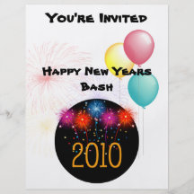 Happy New Years Bash Flyer 2010