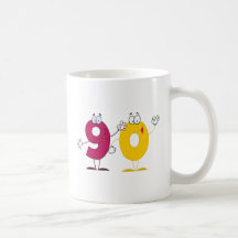 Happy Number 90 Coffee Mugs