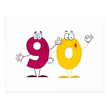 Happy Number 90 Postcard