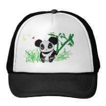 Happy Panda Bamboo Mesh Hats