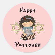Happy Passover Girl Sticker