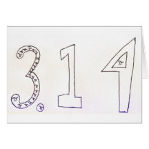 Happy Pi Day Greeting Card