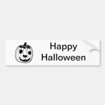 Happy Pumpkin Bumper Stickers