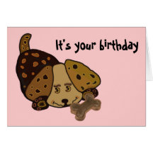 Happy Puppy Birthday Greeting Cards