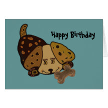 Happy Puppy Birthday Greeting Cards