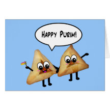 Happy Purim hamantaschen Card