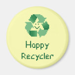 Happy Recycler Magnet