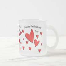 Happy Red Hearts Coffee Mug