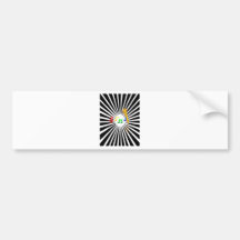 Happy Singing Music Karaoke Sweet Black White Bumper Sticker