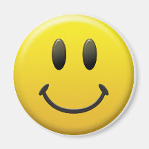 Happy Smiley Face Refrigerator Magnets