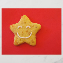 Happy smiling cookie custom flyer