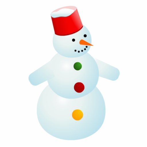 Happy Snowman - Christmas ornament Acrylic Cut Outs