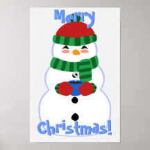 Happy Snowman Poster