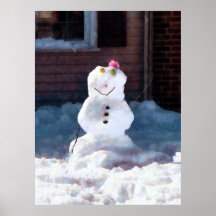 Happy Snowman Poster