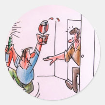 Happy Song Round Sticker