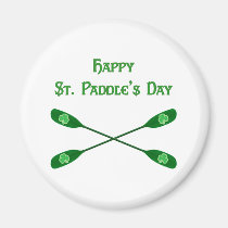 Happy St. Paddle's Kayak magnets