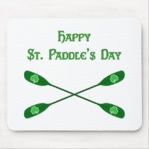 Happy St. Paddle's Kayak mousepads