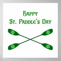 Happy St. Paddle's Kayak posters