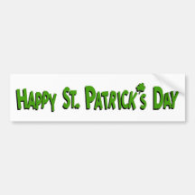 Happy St. Patrick's Day Bumper Stickers