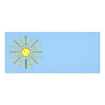 Happy Summer Sun. Yellow and Blue. Custom Invite