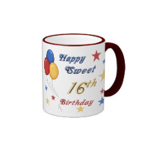 Happy Sweet 16th Birthday Mug