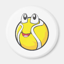 Happy Tennis Ball Smiling Magnets