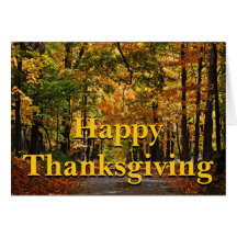 Happy Thanksgiving: Ralph Waldo Emerson Poem Greeting Card
