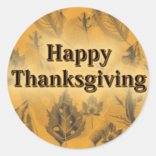 Happy Thanksgiving Stickers