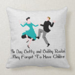 Happy To Be Child Free Throw Pillow