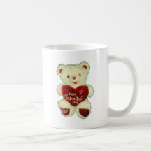 Happy Valentine's Day Cuddly Bear Mug