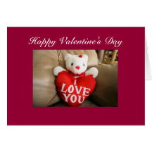 happy valentine's day greeting card