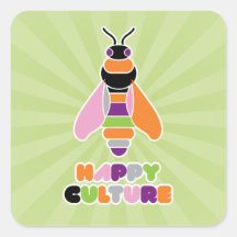 Happyculture Honey Bee Sticker