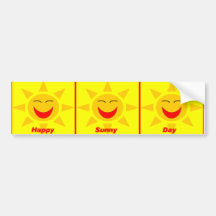 HappySunnyDay Bumper Sticker