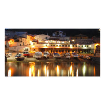 Harbour in the Azores Customised Photo Card