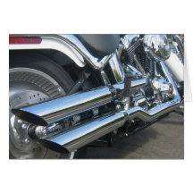 Harley Motorcycle Greeting Card