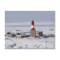 Harmaja Lighthouse Helsinki Finland Postcard postcards
