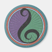 Harmony Clef II Fridge Magnet