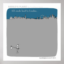 "harold's planet" london poster