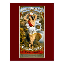 Harris, Beebe, & Co. -  Pocahontas Chewing Tobacco Post Card