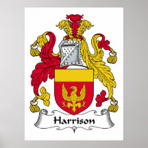 Harrison Family Crest Print
