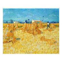 Harvest in Provence by Vincent Van Gogh Photo